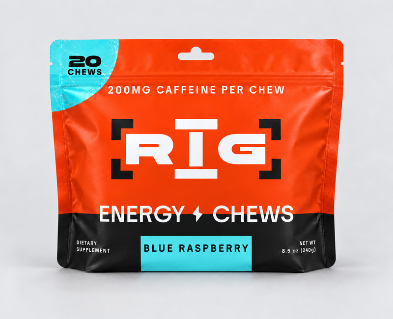 Wholesale | RIG Energy Chews | Blue Raspberry | 20 Chews